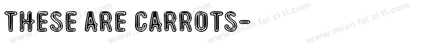These are carrots字体转换